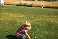 valeri playing on lawn